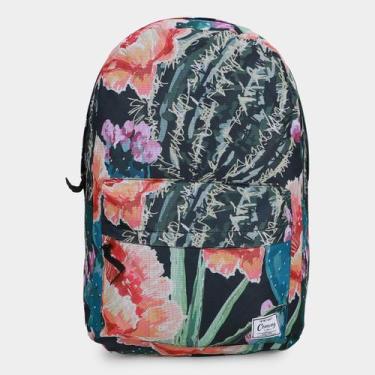 Imagem de Mochila Yins Brasil Floral 5, Laranja, Verde, Único