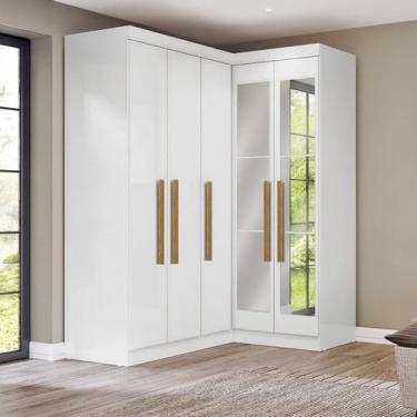 Imagem de Guarda-roupa Modulação de Canto com Puxadores Mdf Paris - Maxel