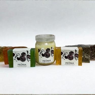 Imagem de Kit 6 Sabonetes Naturais 120g + 1 Óleo Corporal Lavanda 200g - Peônia