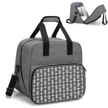 Imagem de Bolsa de máquina Serger Yarwo Overlock cinza 38x31x35 cm