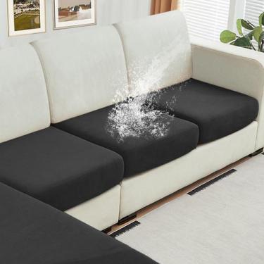Imagem de Capa de mobiliário NAISI, veludo impermeável, capas de almofada de sof