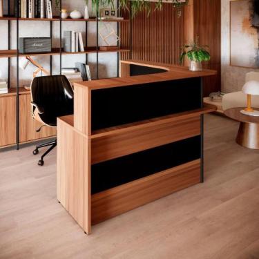 Imagem de Balcão Recepção em L e Gaveteiro Suspenso com 2 Gavetas F5 - F5 Office