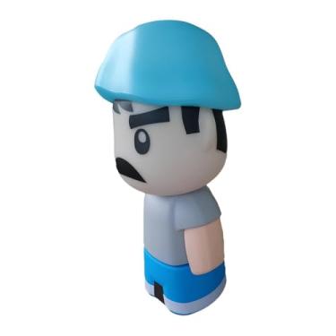 Imagem de Luminária 3D Seu Madruga, Luz Decorativa Difusa, 29cm x 13cm x 12.5cm, Iluminação Temática para Quarto e Escritório, Design Nostálgico do Chaves