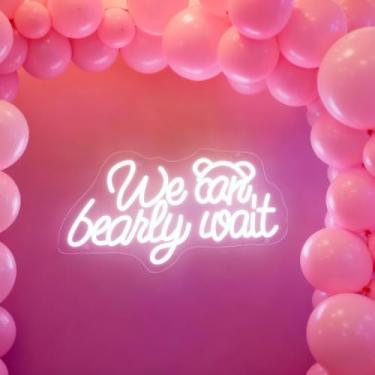 Imagem de Neon Signs for Wall Decor Light Up Letters Led Sign Birthday Party Gifts Led Decorative Night Signs Room Decorations Supplies Neon Party Sign for Store Home Dorm Bedroom (Bearly)