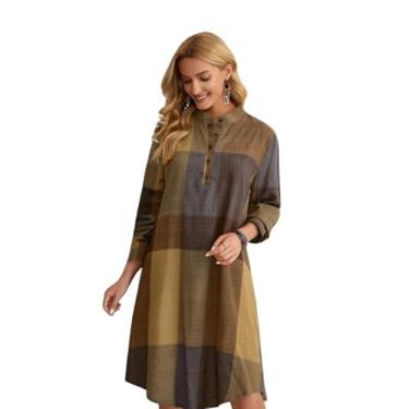 Imagem de Leriya Fashion Túnica feminina LF-WD1104, Mostarda, G