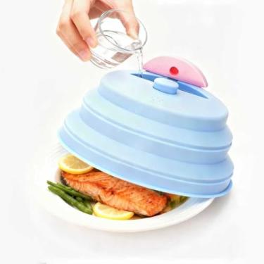 Imagem de Tampa de vaporizador de micro-ondas, tampa de vapor com ventilação para cozinhar alimentos, acessório de cozinha