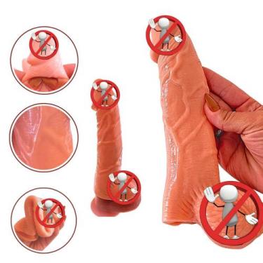 Imagem de Capa Extensor Peniano Realista Silicone Penis Reutilizável - Vbrante