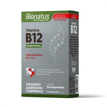 Imagem de Vitamina B12 Metilcobalamina 30 compri. Suplemento Alimentar - Bionatu