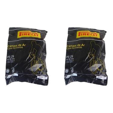 Imagem de Par Câmara De Ar Mtb Pirelli Aro 29 Bico Grosso 48Mm Tipo Da