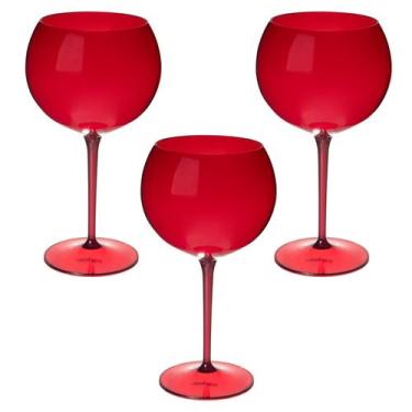 Imagem de Taça De Gin 600ml Kit 3pçs Acrílico Alto Padrão Premium - NEOPLAS, VER