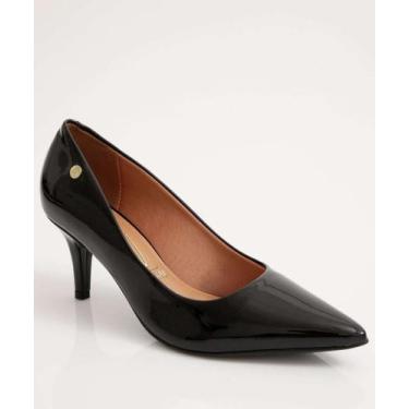 Imagem de Scarpin Feminino Verniz Salto Fino Vizzano-43047, Preto, 36
