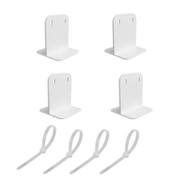 Imagem de Vilemoon Estabilizador de cercadinho com 4 peças, estabilizador antiderrapante, clipe de fixação adesivo, suporte para cercadinho