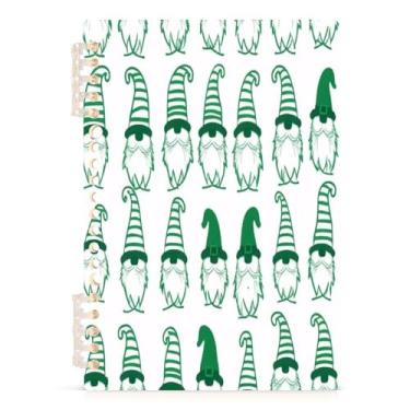 Imagem de Burbuja Caderno St. Patrick Gnomo, papel pautado universitário A5 com 60 folhas, fichário para escritório, 1 pacote