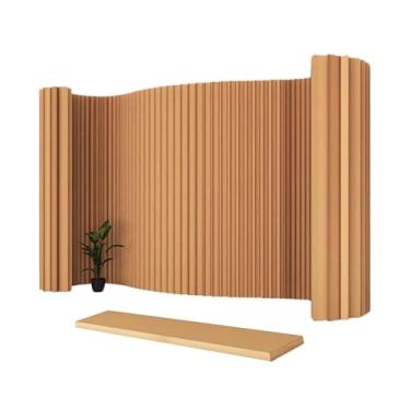 Imagem de Room divider Divisória de ambiente portátil retrátil em papel, tipo sanfona, para maior privacidade.(300x180cm/9.8FTX5.9FT)