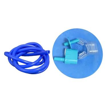 Imagem de Zxpjkyu Snorkel de Mergulho, Tubo de Respiração para Natação, Snorkel Seco Portátil para Mergulho Livre, Equipamento de Snorkeling, Acessórios para Natação, Tubo único, Tamanho real