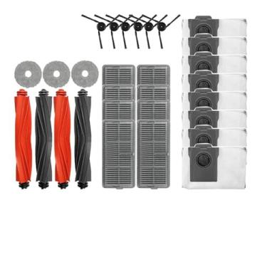 Imagem de Compatible With Dreame X40 Pro Ultra Robot Vacuum Cleaner Main Dual Main Brush Mop Hepa Filter Dust Bag Accessories Replacement Spare Parts(Light yellow)