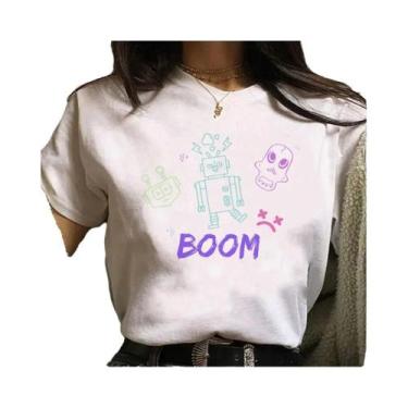 Imagem de Camiseta Unissex Jinx Arcane Monkey Anime Cosplay Estilo Grunge Estéti