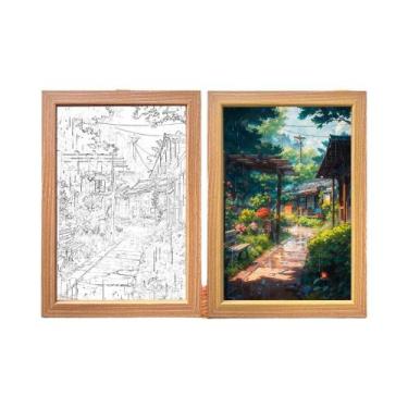 Imagem de Luminária LED Do Monte Fuji Com Moldura De Imagem, Luz De Parede Da Ci