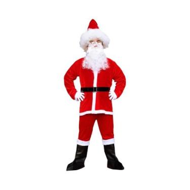 Imagem de Fantasia De Natal De Papai Noel Para Adultos, Alta Qualidade, Traje Pa