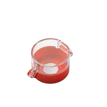 Imagem de TIOYW 5 conjuntos de capa protetora de botão de parada de emergência, interruptor que evita mau funcionamento, assento protetor de cabeça de cogumelo de emergência amarelo de 22 mm (55 x 37 mm - 02,