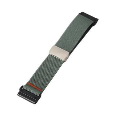 Imagem de Pulseira Magnética De Nylon Elástico QuickFit 22/26mm Para Garmin Fore