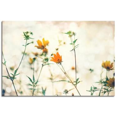 Imagem de Flores impressões em tela plantas macro poster arte de parede para casa 1 peça decorações não ramificadas 30,5 x 20,3 cm