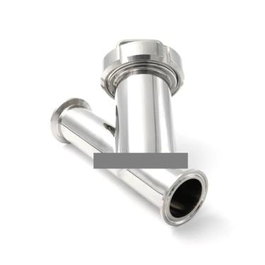 Imagem de ROUPWKWO Filtro tipo Y filtro 2.5 cm 3.8 cm 5.1 cm 5.1 cm aço inoxidável SS304 Tri Clamp 50.5 64MM 100 Mesh Homebrew Pipe Fittings (virola de 25 mm 50,5)