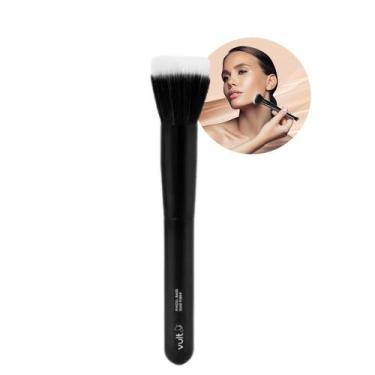 Imagem de Pincel de Maquiagem Base Duo Fiber Fibra Dupla Duas Camadas Vult