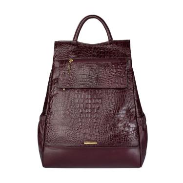 Imagem de Mochila antifurto de couro croco Suelen-Feminino