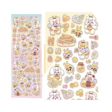 Imagem de Adesivos De Papelaria Coreanos Bobobo Em Estilo Cartoon Para Caderno, 