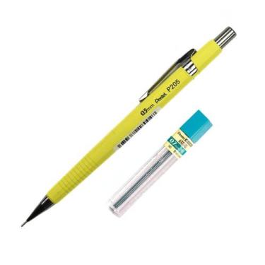 Imagem de Lapiseira Pentel P200 0.5mm P205 Amarela Grafite Pentel