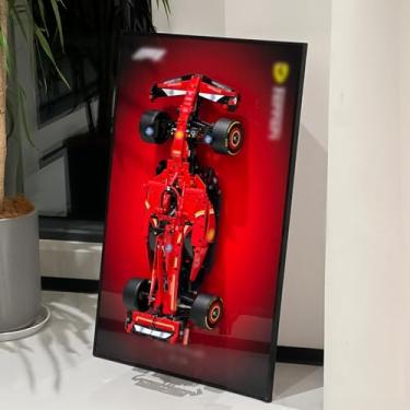 Imagem de iLuane Display Wallboard for Lego Technic Ferrari Model Car Kit Building Set 42207, Adult Collectibles Wall Mount, Home or Office Décor, Gradient Color (No Car Included)