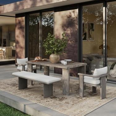 Imagem de Nuloom Lolita Medallion 2,5 m x 3,5 m lavável na máquina tapete de área interna/externa para sala de estar, pátio, deck frontal, varanda, marrom