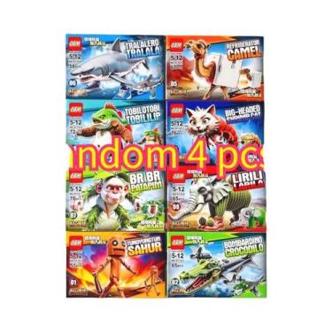 Imagem de Brinquedo De Blocos De Montar Italian Brainrot Tung Tung, Figura Colec