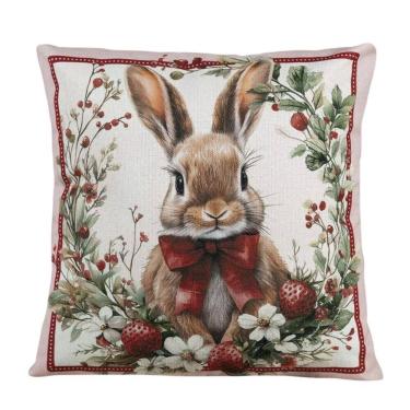 Imagem de Almofada De Páscoa Coelho Morango 499154 40x40cm