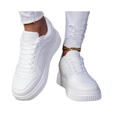 Imagem de Tênis Masculino Retrô Leve E Respirável Para Skate, Com Cabedal Em PU 