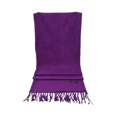 Imagem de Cachecol De Inverno Feminino Em Cashmere, Quente, Grosso E Macio, Cobe