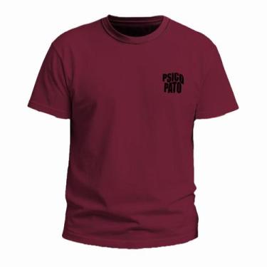 Imagem de Camiseta T-Shirt Clássica Psicopato em Algodão Venus, Vermelho, G