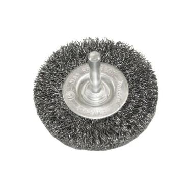 Imagem de Escova De Aço Circular Ondulado 75mm Com Haste Makita D-39986