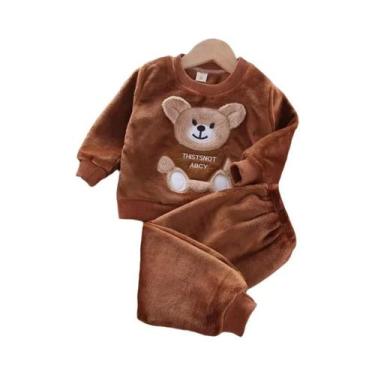 Imagem de Conjunto De Roupa Com Capuz De Fleece Para Bebês Meninos E Meninas, 3 