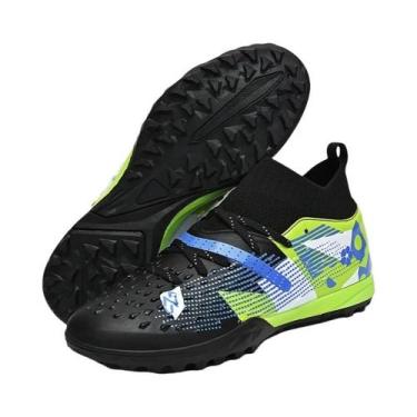 Imagem de Chuteiras De Futebol Masculinas Ultraleves De Cano Alto Antiderrapante