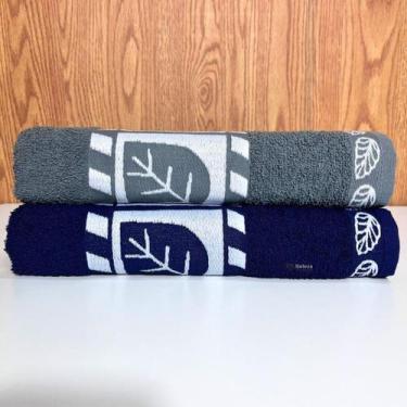 Imagem de Kit c/2 Toalha de Banho Banhão Grande Felpuda 1,35x75cm 100% Algodão P