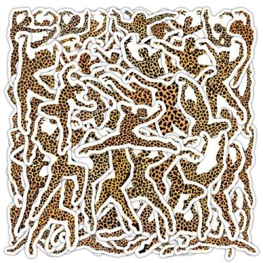 Imagem de Adesivos Ballet Dance Leopard Print 54 peças e decalques de vinil - yi