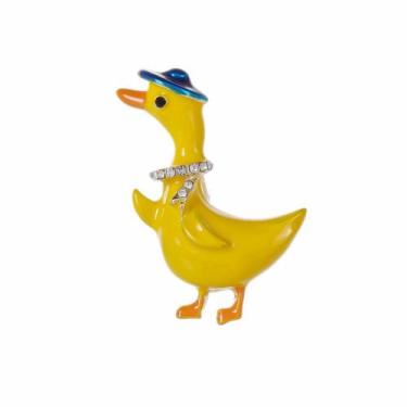 Imagem de Broche Cute Yellow Duck Cartoon Animal Enamel Alloy - Yiweisai