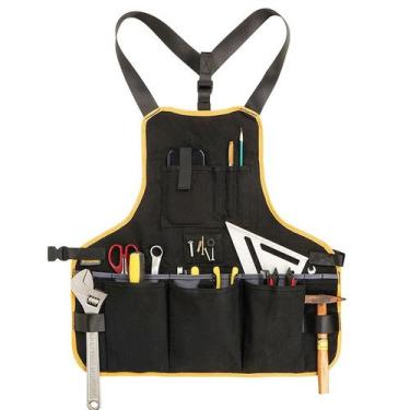 Imagem de Avental de ferramentas pesado para homens e mulheres com vários bolsos