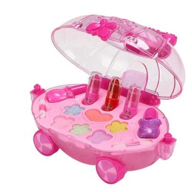Imagem de Brinquedo de maquiagem: kit de maquiagem infantil lavável para meninas