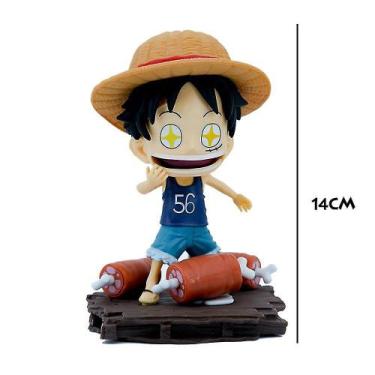 Imagem de Figura Estátua Sajy Cartoon One Piece Monkey D. Luffy 14cm - Gloome St