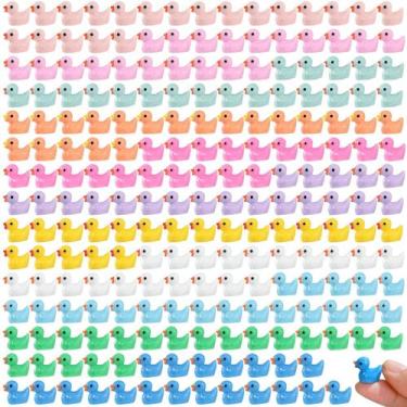 Imagem de Mini figura em miniatura de pato de resina, decoração paisagística, 22