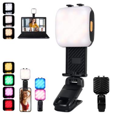 Imagem de Luz de telefone retrátil Zkcbutie 13 RGB 3 modos de luz