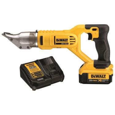 Imagem de Tesoura de Corte Giratória 18 GA com Bico de Metal com 1 Bateria 20V MAX, DEWALT DCS491...
